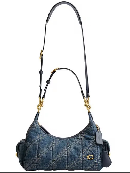 Coach Handbags - COACH Juliet Soft Quilted Loved Denim Pocket Bag 30 NWT